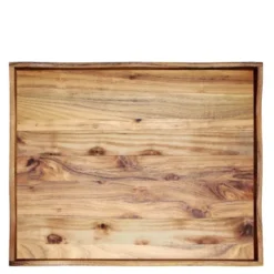 Raw serveringsbräda 45x38 cm vändbar teak