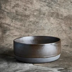 Raw Skål hög 19,5 cm Brun Metallic