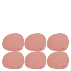 RAW Soft glasunderlägg silikon 6-pack Spice Rose