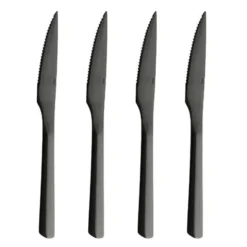 RAW Stekkniv 4-Pack Svart