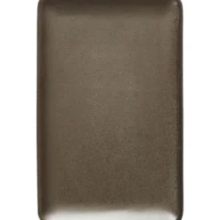 Raw Tallrik rektangulär 23,5x15 cm Brun Metallic