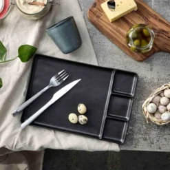 RAW tapasfat /sushitallrik 31,5x21,5 cm titanium black