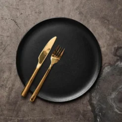 Raw Titanium Black Middagstallrik 28 cm 4-Pack