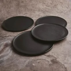 Raw Titanium Black Middagstallrik 28 cm 4-Pack