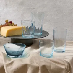 RAW Unique optic vattenglas 30 cl light blue