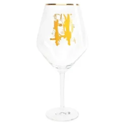 Rödvinsglas 75 cl Wild Woman Gold