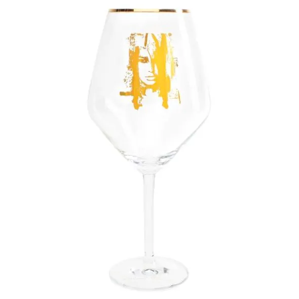 Rödvinsglas 75 cl Wild Woman Gold