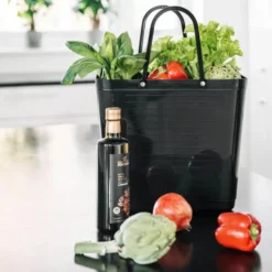Recycled Plastic väska hög 14 L svart