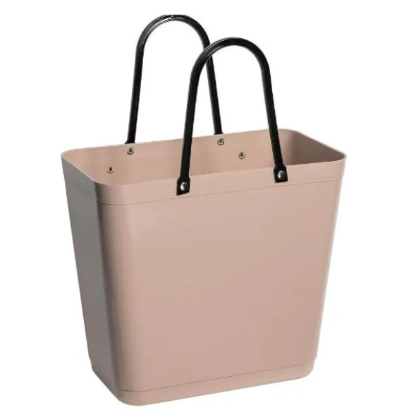 Recycled Plastic väska hög med cykelfäste 14 L nougat