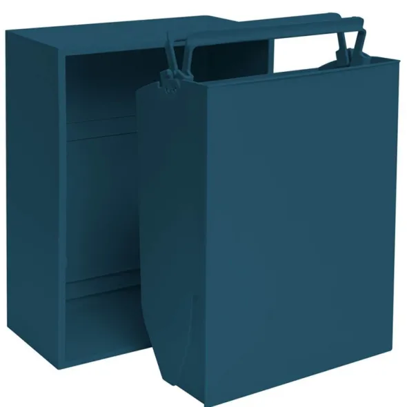 Recycling källsorteringsbox 30x15x40 cm Deep Dive Blue