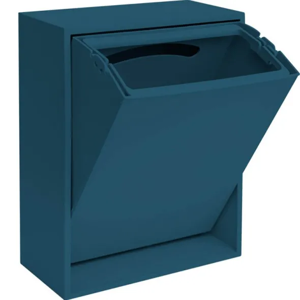 Recycling källsorteringsbox 30x15x40 cm Deep Dive Blue
