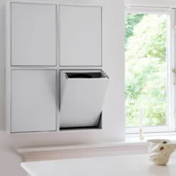 Recycling källsorteringsbox 30x15x40 cm Brilliant White