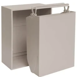 Recycling källsorteringsbox 30x15x40 cm Silver Cloud Grey