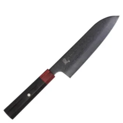 Rei santokukniv 16,5 cm DLC svart/röd