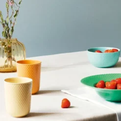 Rhombe Color Mugg 33 cl Gul