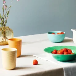 Rhombe Color Mugg 33 cl Gul
