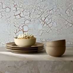 Rhombe Earth middagstallrik 27 cm clay