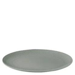 Rhombe Earth ovalt serveringsfat 28,5x21,5 cm moss