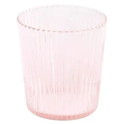 Ribbed Elegance glas Pink 25 cl rosa