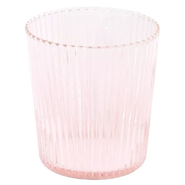 Ribbed Elegance glas Pink 25 cl rosa