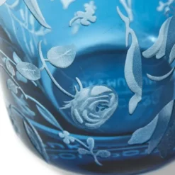 Rijksmuseum Blomster dricksglas 9,5x8,5 cm 2-pack blå