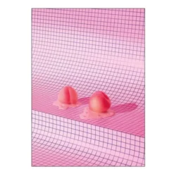 Rikke Mønster poster 30x40 cm peach
