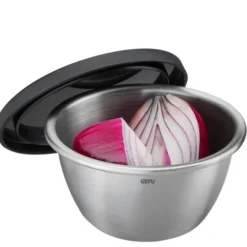 Rino skålset 2-pack 10 cl stål/svart