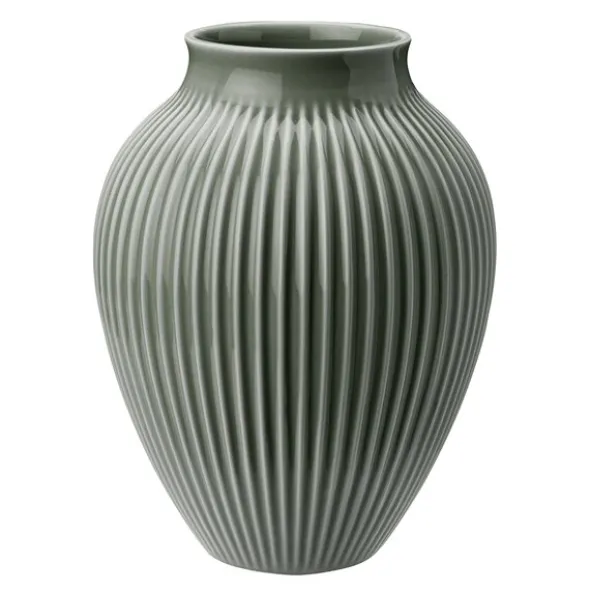 Ripple vas 27 cm matt celadon green
