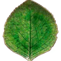 Riviera Hortensiablad Assiett 17x15 cm Grön/Svart