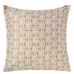 Örngott 65x65 cm bomullsatin ornament vit/fudge