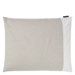 Örngott 50x60 cm bomullspercale randigt olive/white