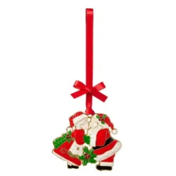 Royal julgranspynt jultomte 9 cm metall röd