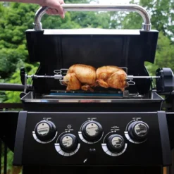 Royal 390 Shadow gasolgrill med rotisserie och sidobrännare