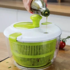 Salladsslunga stor 4 L grön/vit