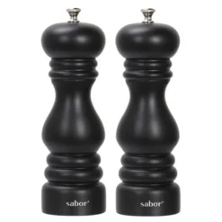 Salt- och pepparset 15 cm matt svart