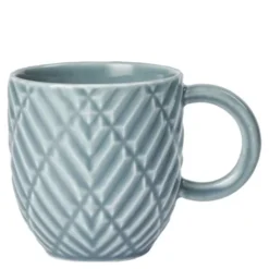 Samsurium Art déco mugg 32 cl blågrå