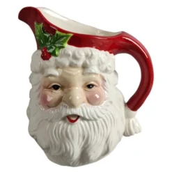Santa karaff jultomte 23 cm röd/vit