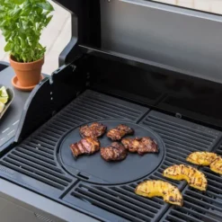 Sapphire Multigrill grillplatta dubbelsidig gjutjärn rund 30 cm