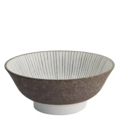 Satomaki Tokusa Mixed ramen skål 21,5x9 cm 1,3 L brun