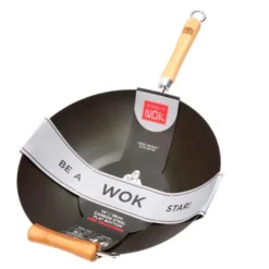 School of Wok wokpanna 36 cm med bambuhandtag