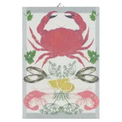 Seafood Handduk 35x50 cm Flerfärgad
