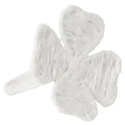 Servettring fyrklöver 6 cm vit