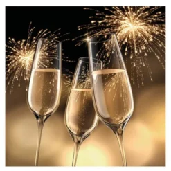 Servett 33x33 cm 20-pack Celebration Gold