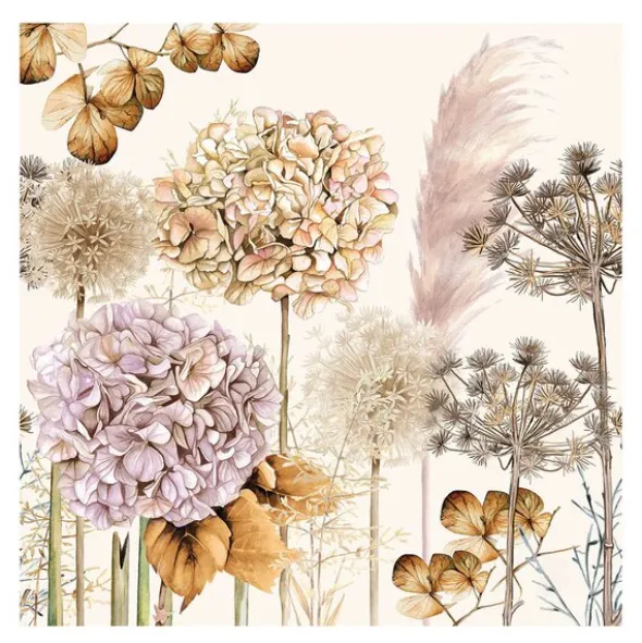 Servett 33x33 cm 20-pack Dried Flowers