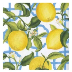 Seville servett 33x33 cm 20-pack gul/blå/grön