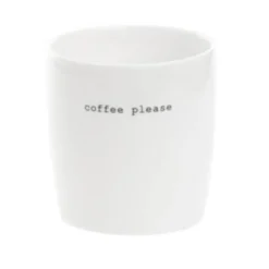Sögne Mugg Mini 10 cl Coffee please Vit