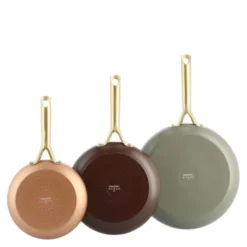 Shades keramisk stekpanna 3 delar 20+24+28 cm Terra