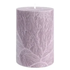 Shea blockljus 6,7x10 cm malva
