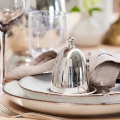 Sigrid äggkopp med kupa 10 cm silver