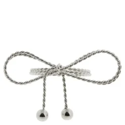 Sigrid servettring 8x5 cm silver